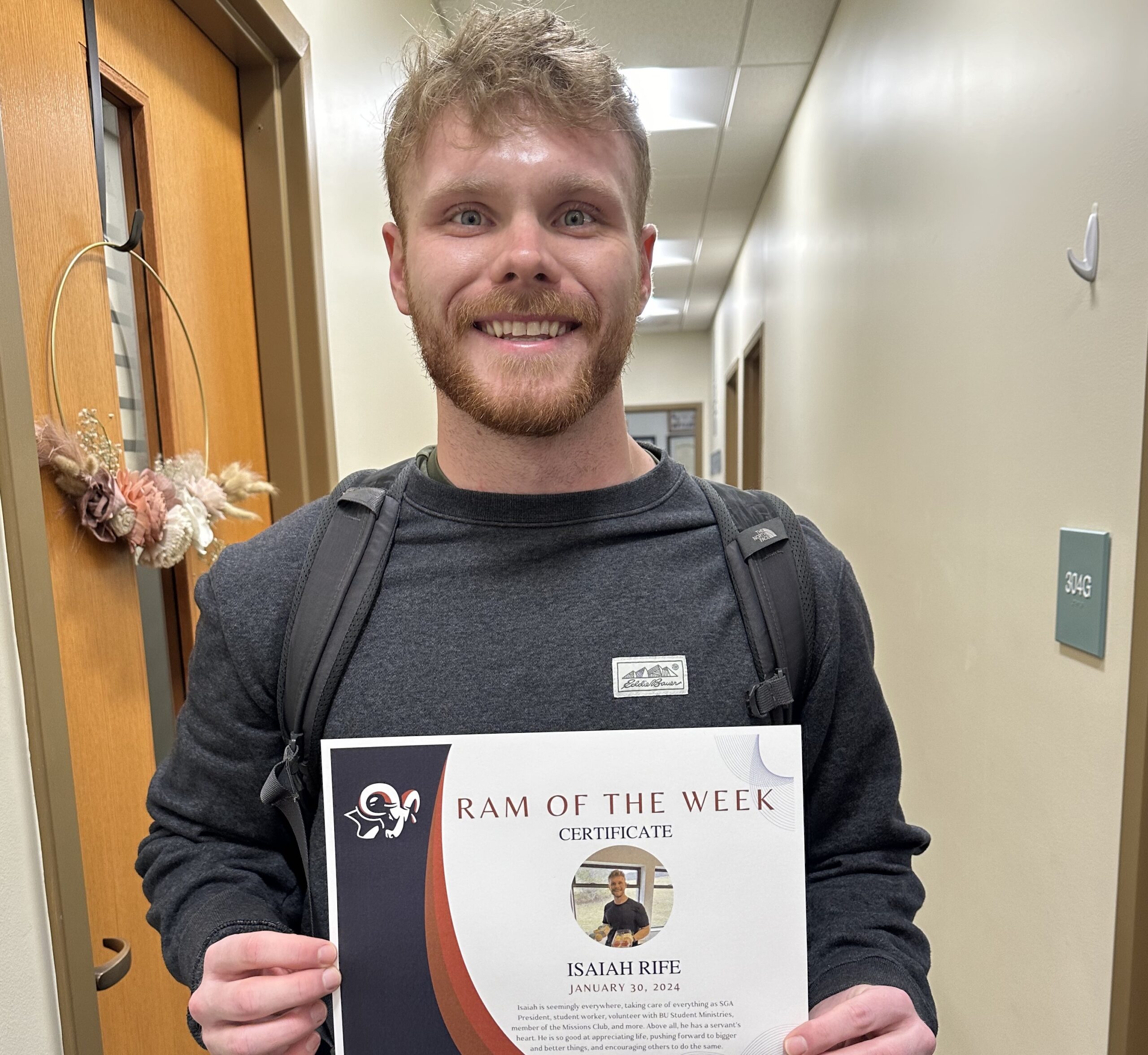 Isaiah Rife Student of the Week-Rife – The Rampage